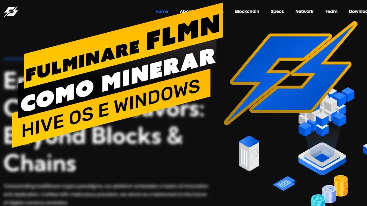 ⛏️💰 COMO MINERAR A MOEDA FULMINARE (FLMN) - PASSO A PASSO - HIVE OS E WINDOWS