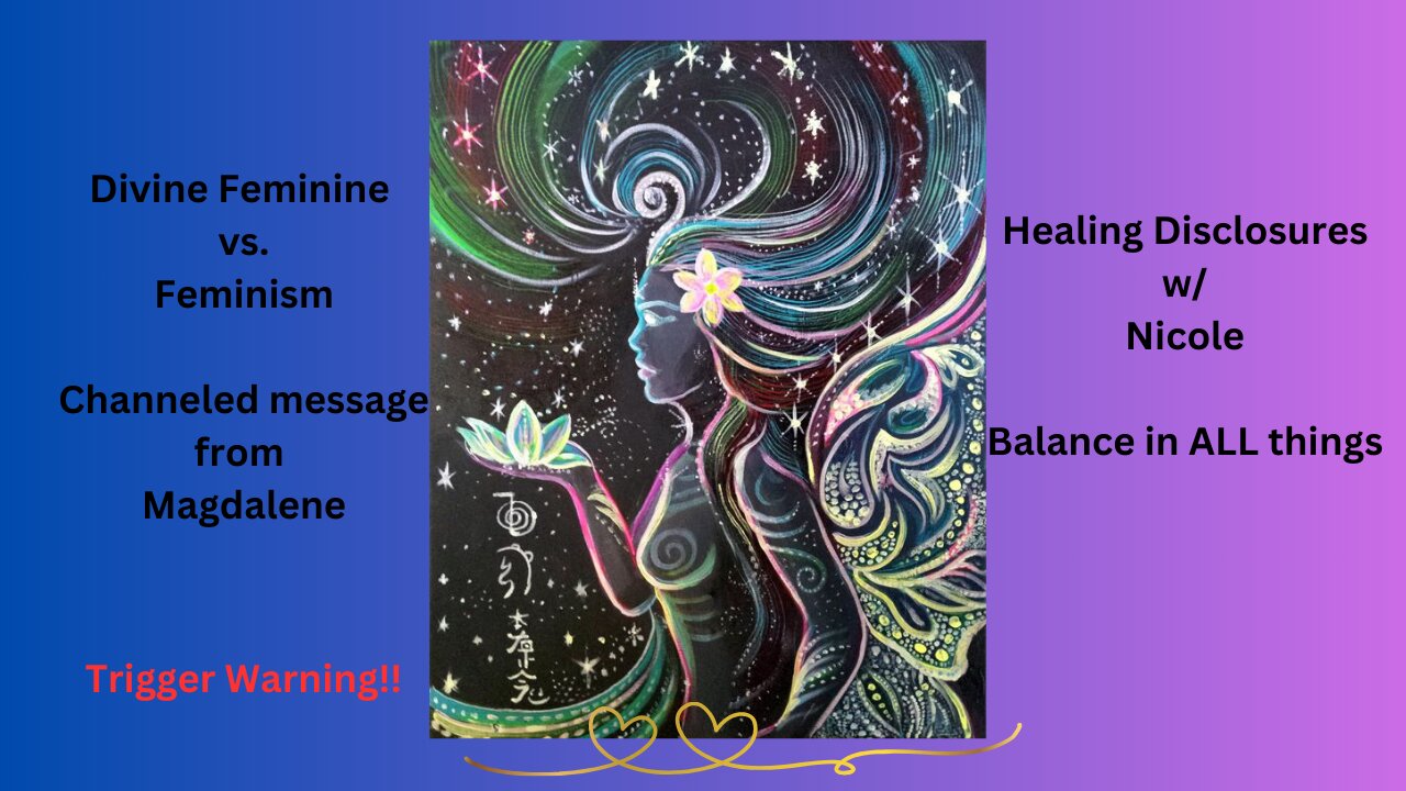 The true nature of health involve having a balance between Divine Feminine & Divine Masculine !!