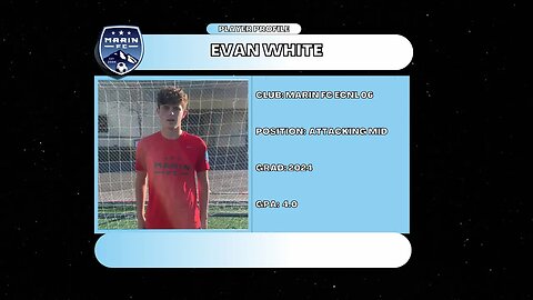 Evan White (Marin FC ECNL 06, 4.0 GPA, Class of 2023) Highlight Video