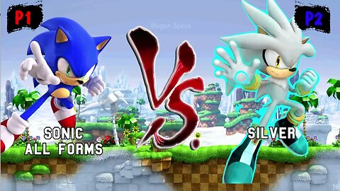 Sonic all forms VS Silver I Sonic Mugen