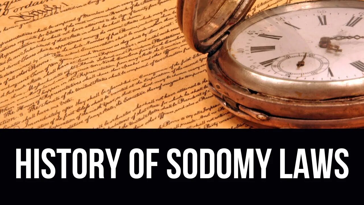 History of America's Sodomy Laws