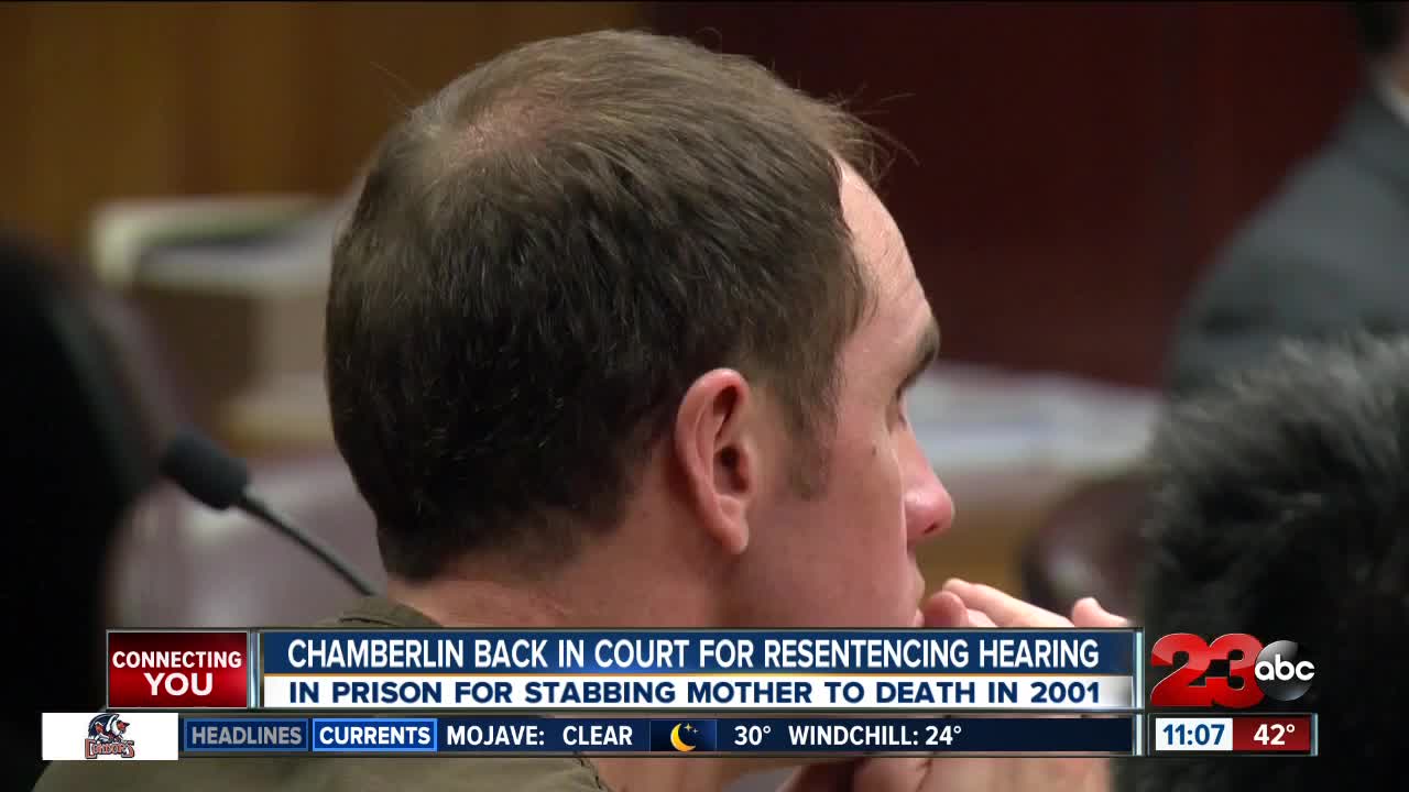 Parker Chamberlin back in court for re-sentencing hearing