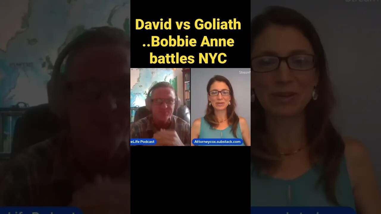 David vs Goliath…Bobbie Anne battles NYC