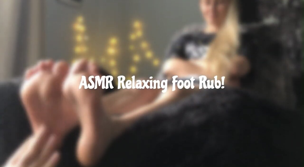 ASMR Tingly Foot Tickle for Relaxation!