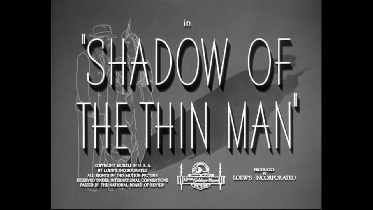 Shadow of the Thin Man (1941) B&W Murder Mystery Comedy starring Powell & Loy