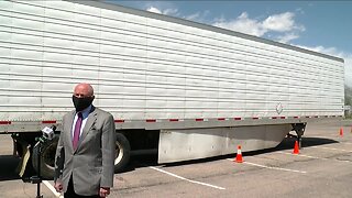 Refrigerator truck brought to Morgan County to store bodies of COVID-19 victims