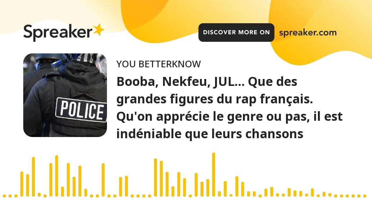 Booba, Nekfeu, JUL… Que des grandes figures du rap français. Qu'on apprécie le genre ou pas, il est