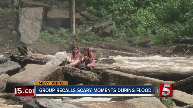 Mom, Daughters Wait On Rocks For An Hour Before Being Rescued