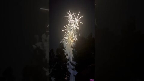 Fireworks From Thunder Mountain At #disneyland #shorts