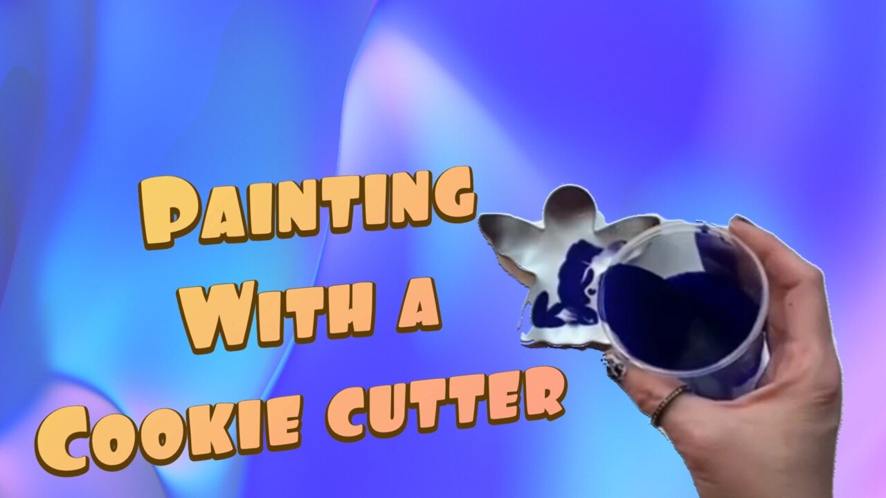 (34) Open Pour with a Cookie Cutter -Easy Acrylic Pouring