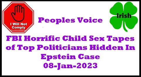 FBI Horrific Child Sex Tapes of Top Politicians Hidden In Epstein Case 08-Jan-2024