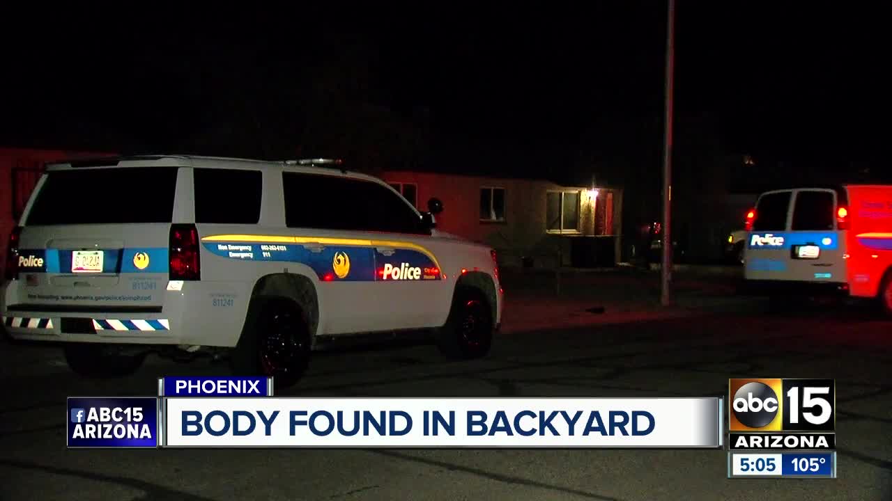 Body found in yard of Phoenix home