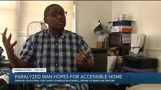 Man paralyzed in drive-by shooting hopes for accessible home