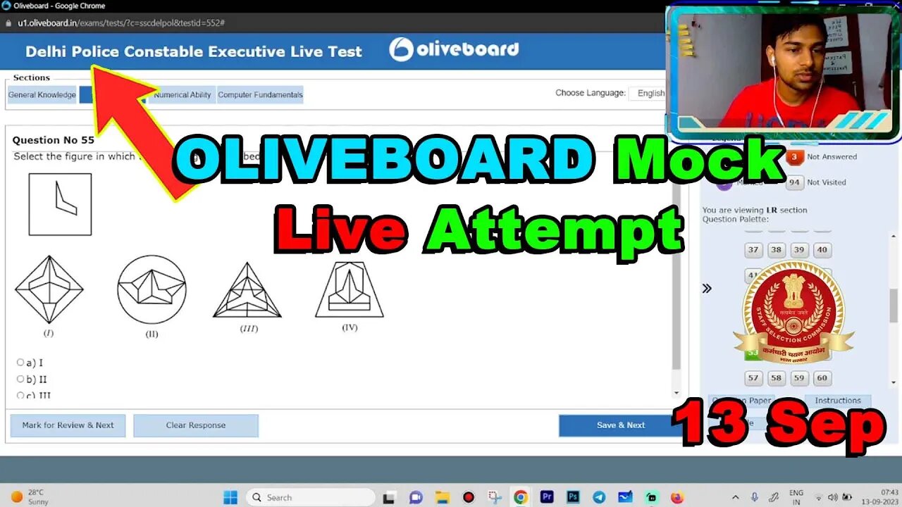 Oliveboard SSC Delhi Police Constable Mock Live Attempt 13 Sep | MEWS Maths #ssc #oliveboard