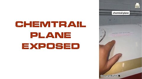 CHEMTRAIL PLANE EXPOSED