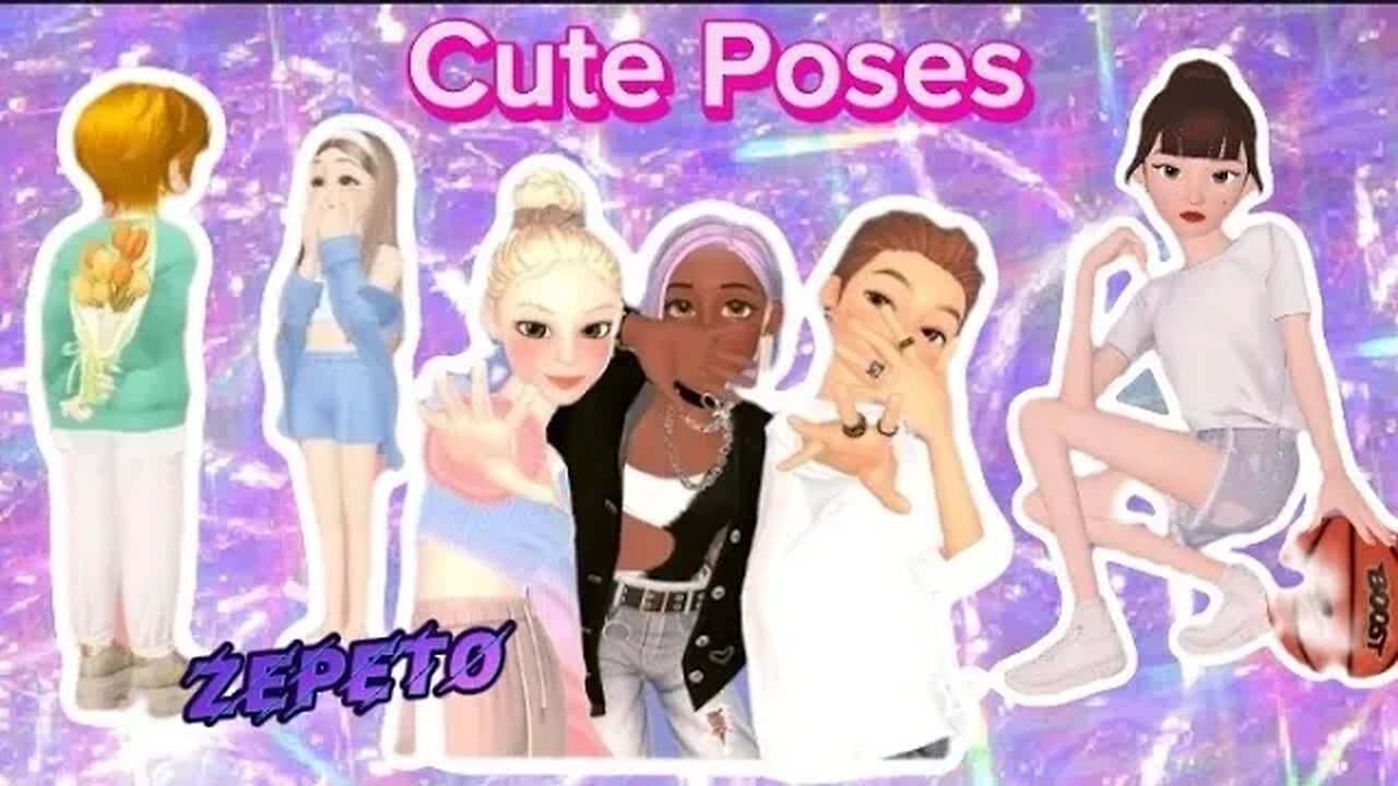 Preppy cute poses that you can use in Zepeto 🤩😱🤭 #zepeto #tutorial