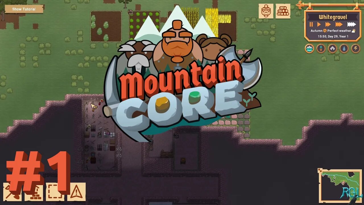 New Early Access Rimworld Like Colony Builder | Mountaincore [EP1] | Gameplay/Longplay