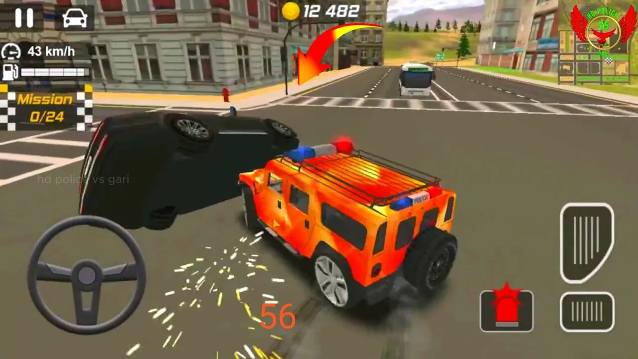 HD police vs gari game #756 police Gameplay Best Car Games Drift Gari Driving 2023 Android