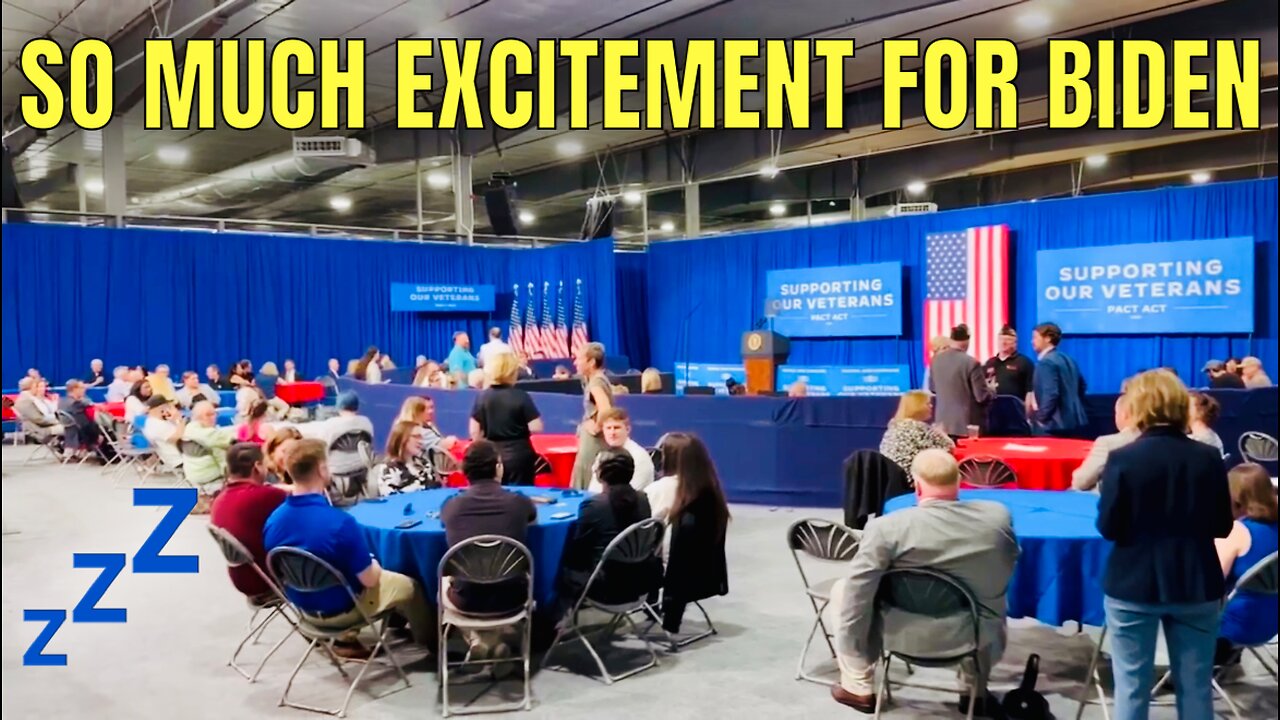 BIDEN Crowd OFF THE CHARTS with Excitement! 😴 💤