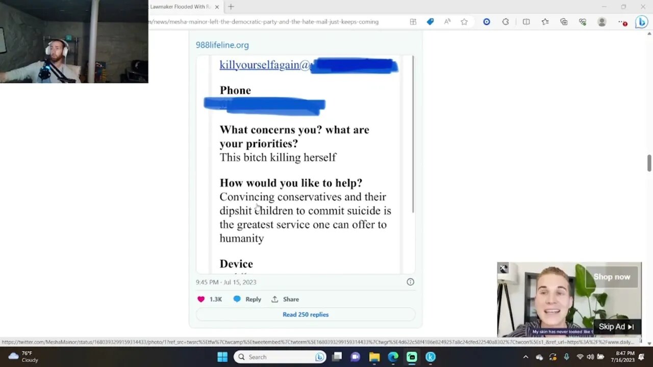 Rep. Mesha Mainor Receives Racial Hate From Her Former Friends On The Left