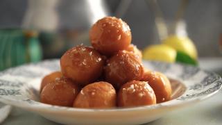 Idaho® Potato Doughnut Holes with Salted Caramel Glaze