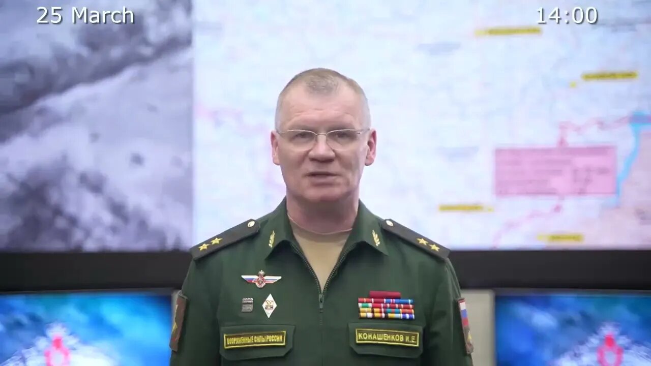 Russian Defence Ministry report 2023 03 25 on the progress of the special military operation