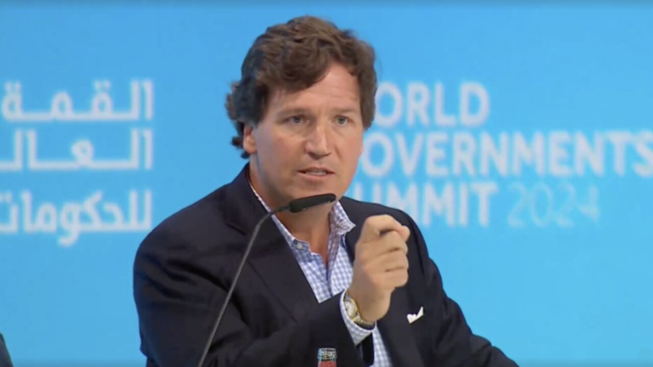 Tucker Carlson au sonmet mondial 2024