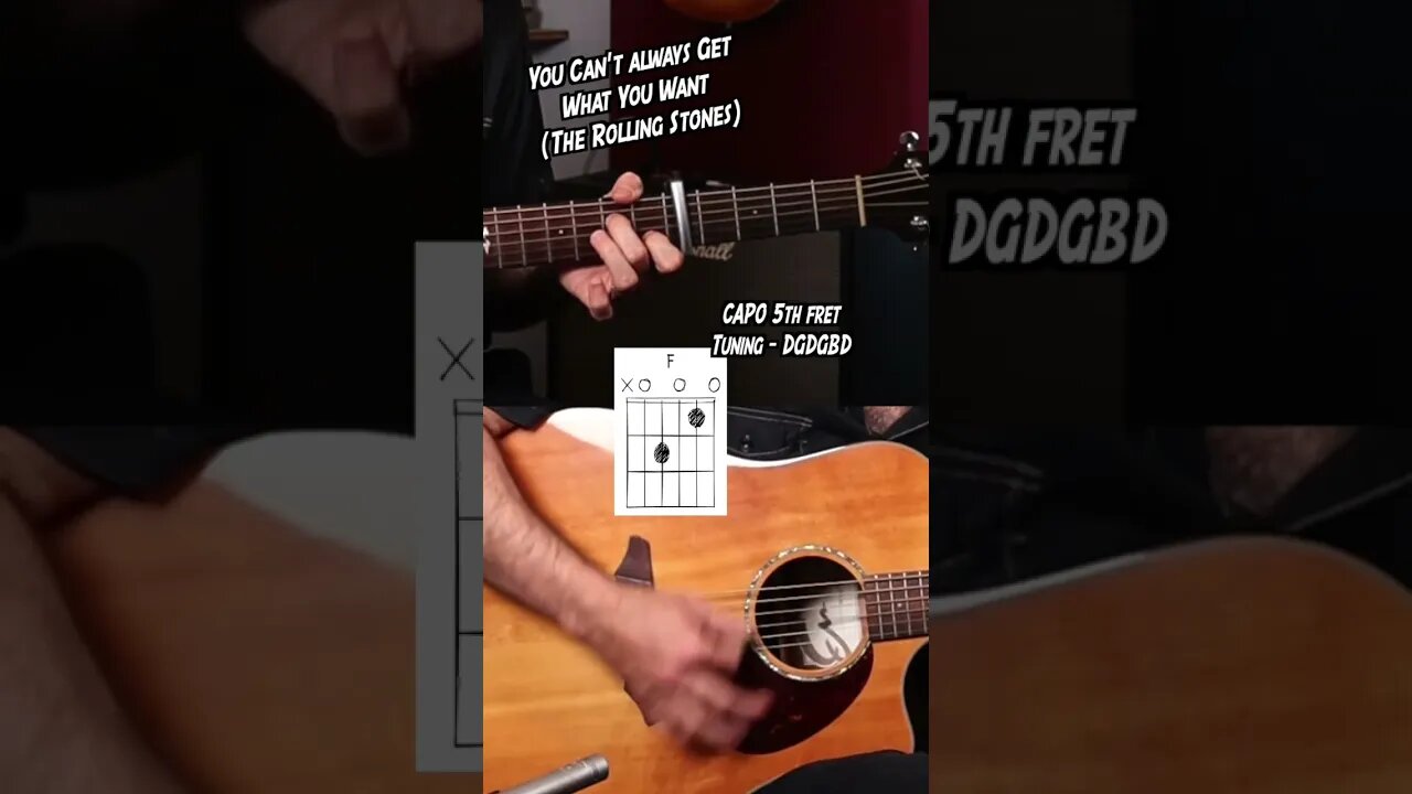 The acoustic opening to you can’t always get what you want #shorts