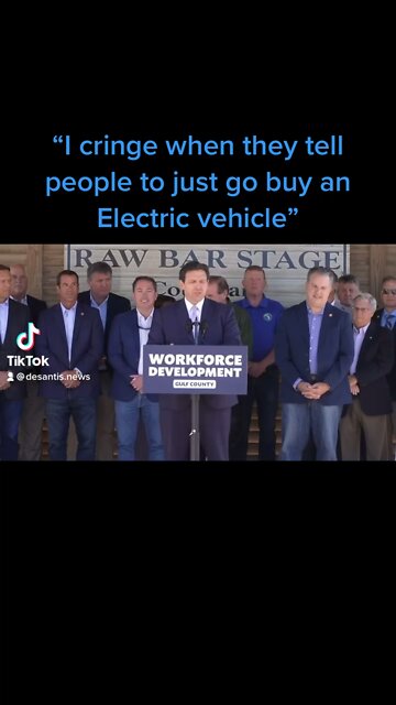 DeSantis says he CRINGES when Pete Buttigieg tells people to just go buy an electric vehicle