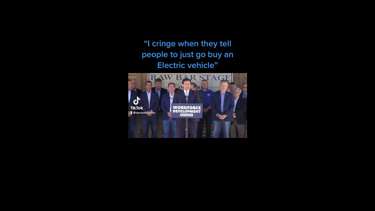 DeSantis says he CRINGES when Pete Buttigieg tells people to just go buy an electric vehicle