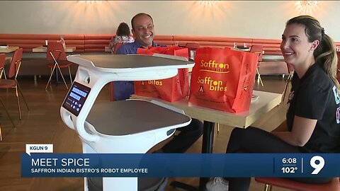 Meet Spice, Saffron Indian Bistro's robot employee