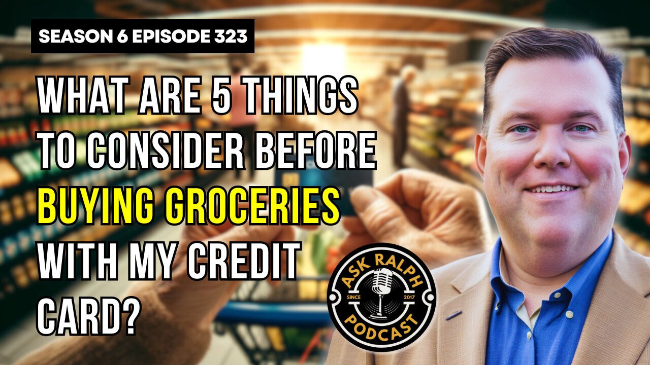 What are 5 things to consider before buying groceries with my credit card?