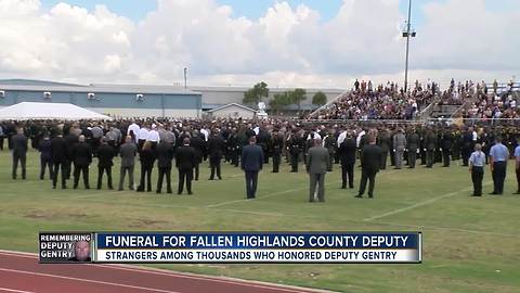Strangers among thousands who honored Deputy Gentry