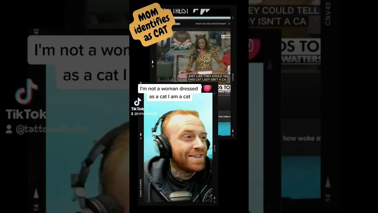 MOM dressed as CAT at School Board meeting 🤣 (full video on my page) #lgbtq #trans #Christian #logic