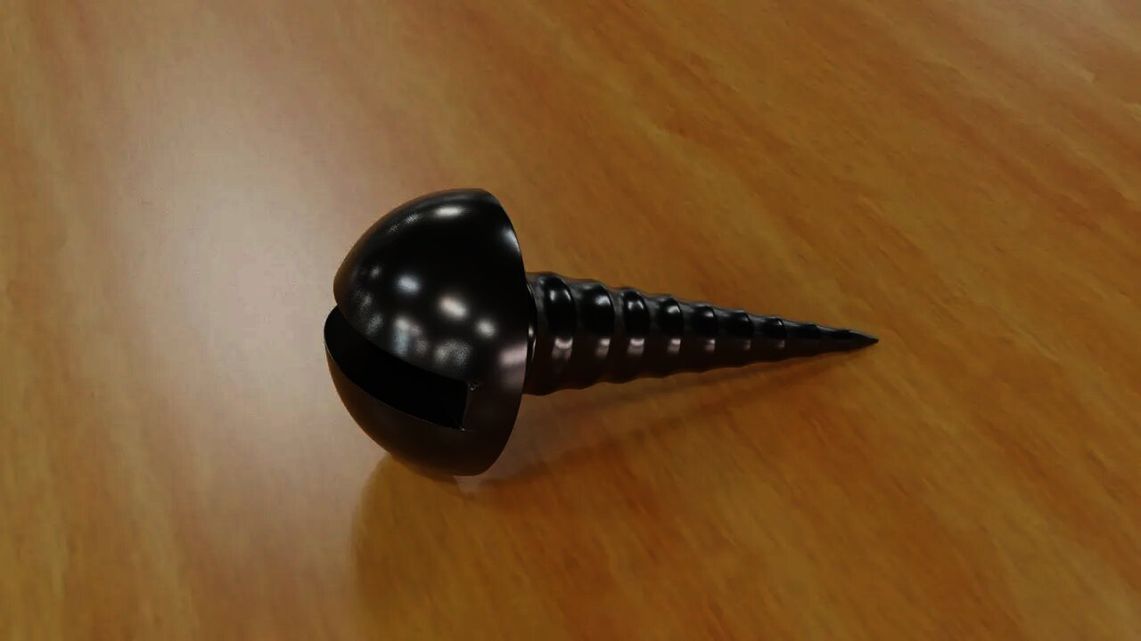 Modeling a Screw in Blender 2.8 | PROCESS VIDEO