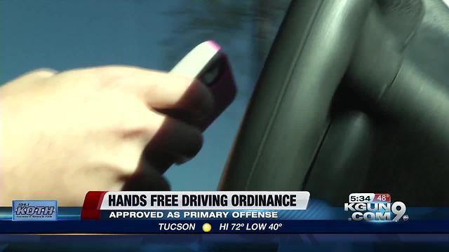 Tucson City Council approves changes to hands-free ordinance