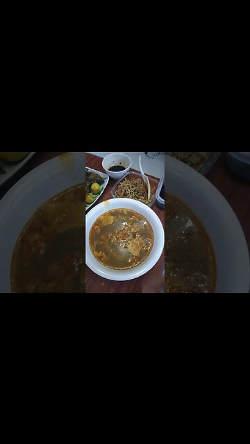 Cow Skin Soup and Fried Carp in Philippines #cowsoup #friedcarp #philippines #shorts