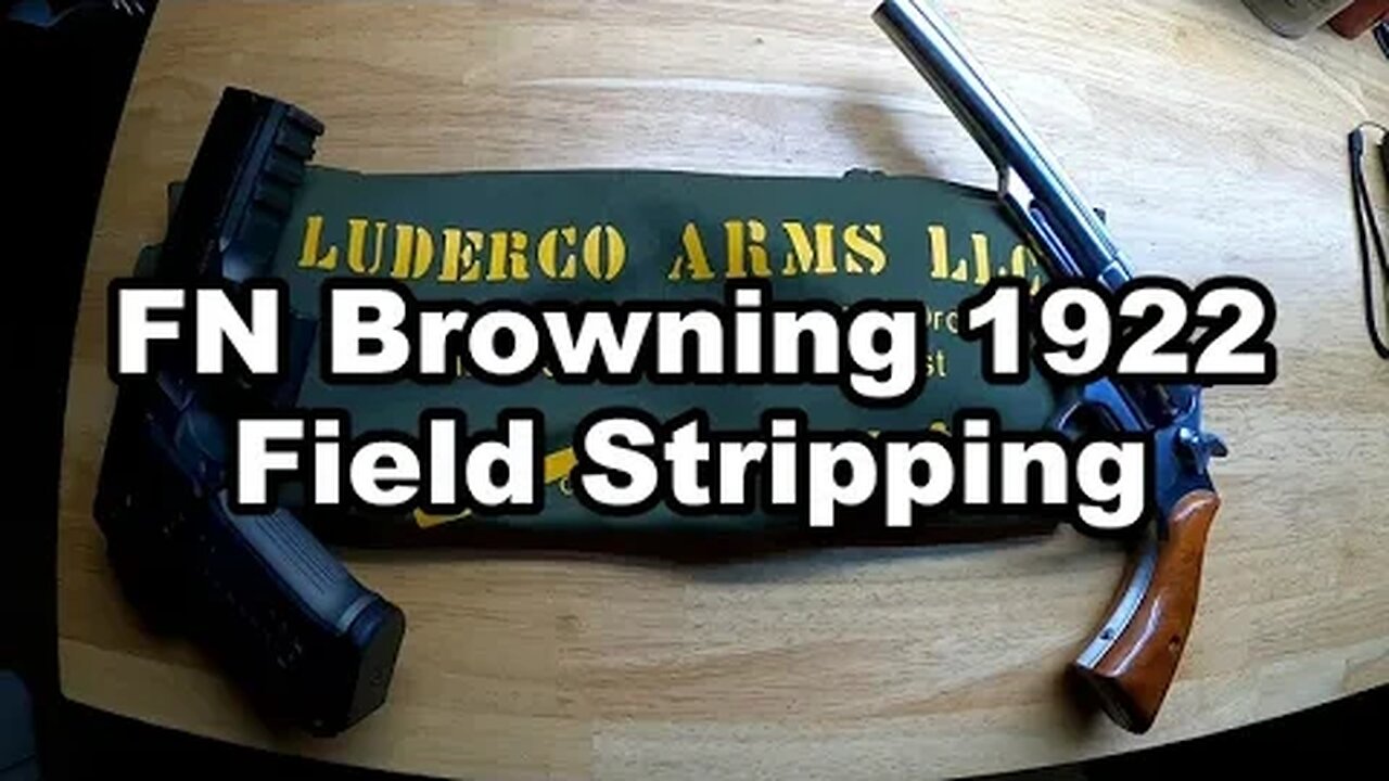 Field Stripping the FN Browning Model 1922