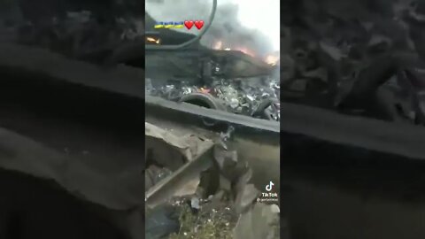 Ukraine War - Destroyed Russian T-80
