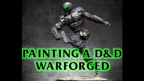 Silent painting Batman as a D&D Warforged - 03