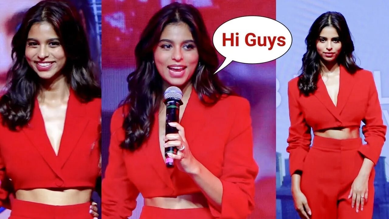 Shahrukh Khan Daughter Suhana khan Gets Nervous On Stage In Front Of Media For The First Time