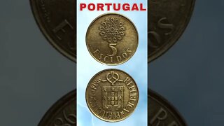 Portugal 5 Escudos 1986.#shorts #coinnotesz #viral