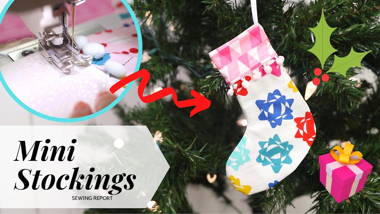 Easy Mini Christmas Stockings | FREE PATTERN | Holiday Sew-Along