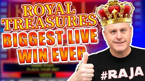 👑 BIGGEST WIN EVER LIVE Playing Royal Treasure’s Deluxe! 💎 Massive 60 Free Games!