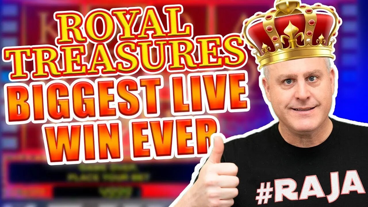 👑 BIGGEST WIN EVER LIVE Playing Royal Treasure’s Deluxe! 💎 Massive 60 Free Games!