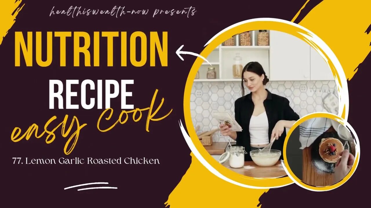 How to make Healthy and Nutrition Recipe- Lemon Garlic Roasted Chicken #food #health #fitness #viral