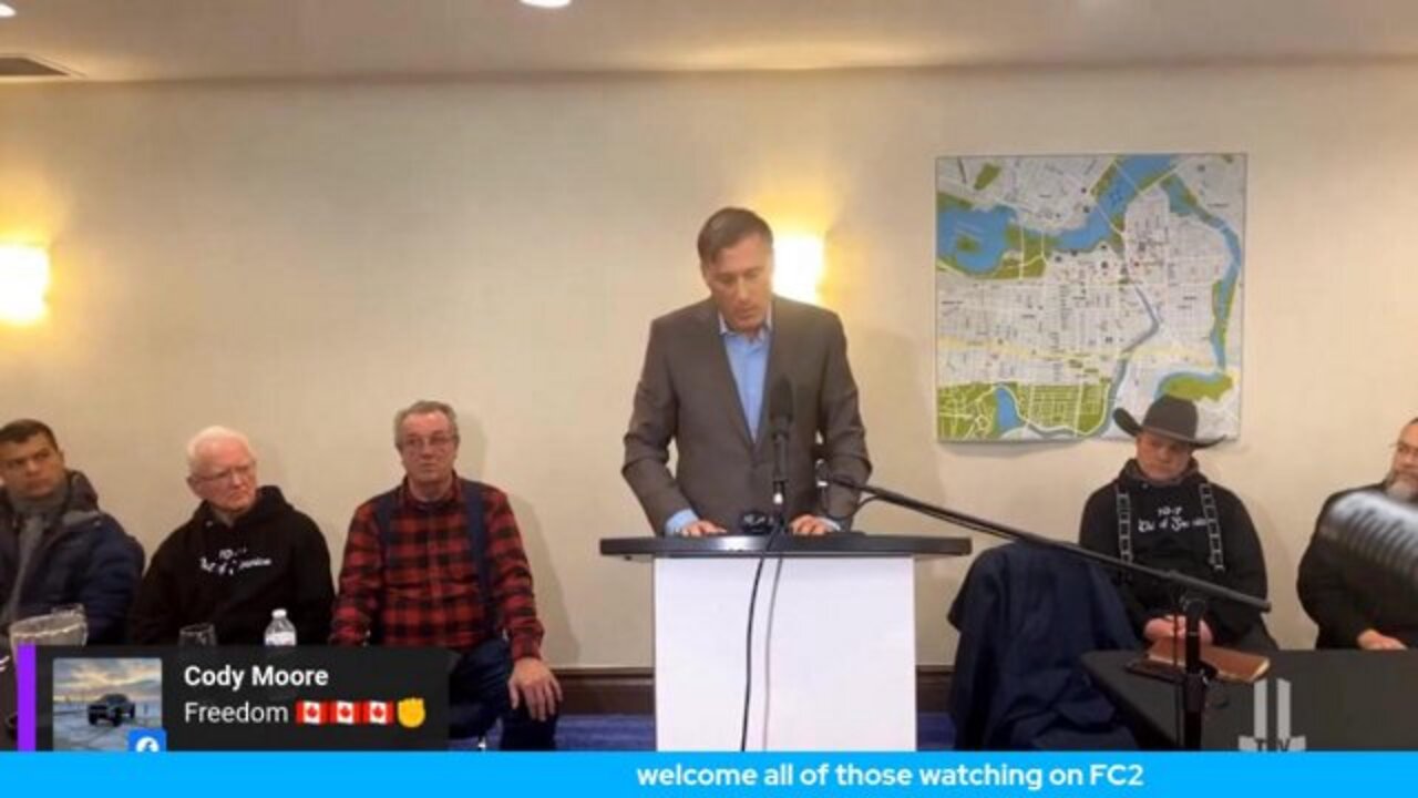 Press Conference with Maxime Bernier and Randy Hillier All of my content is completely, 100_ viewer