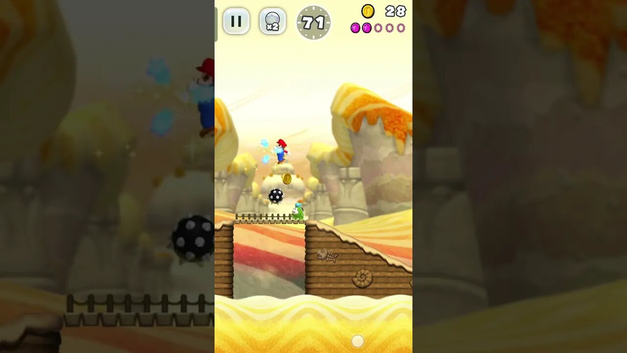 Super Mario Run 6-1 All Pink Coins