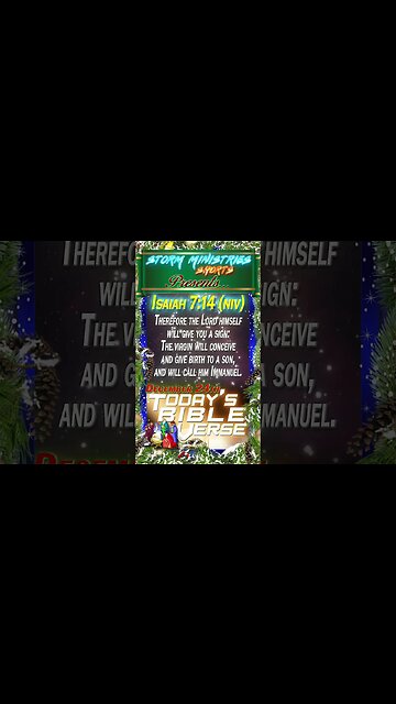12.24.2022 | STORM MINISTRIES DBV | 1ST DAY OF CHRISTMAS | ISAIAH 7:14 (NIV) | #shorts