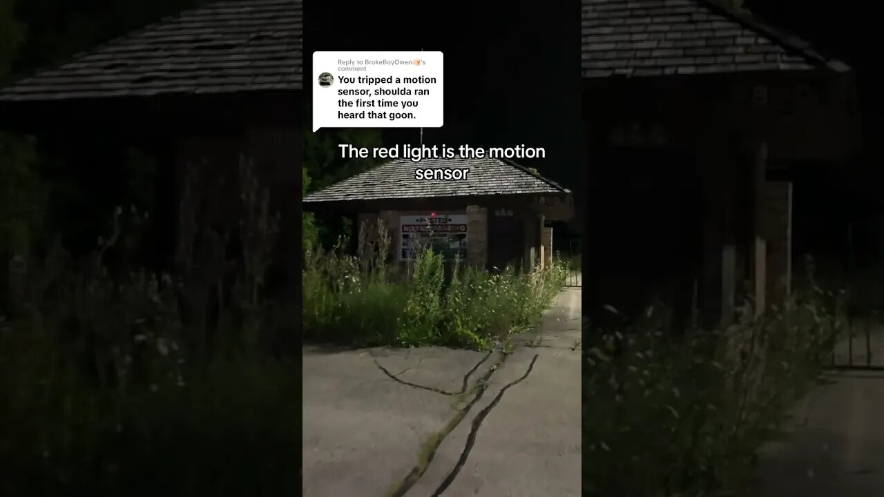 Motion sensors at abandoned places